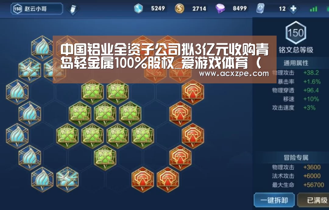 中国铝业全资子公司拟3亿元收购青岛轻金属100%股权_爱游戏体育(中国)官方网站 (图1) 爱游戏体育(中国)官方网站
